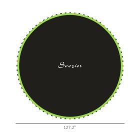 Trampoline Replacement Mat, Fits Trampoline W 72 V-Hooks &  Springs Spring & Frame Not Included  Green