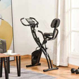 Exercise Bike Folding Upright Recumbent Stationary Cycling W Resistance Band