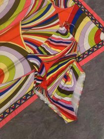 Women's Scarf Swimsuit Sexy 3 Pieces Bikini Set Designer Brand Beach Sports Swimwear (Color: swimsuit scarf, size: XL)