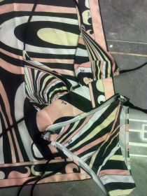 Women's Scarf Swimsuit Sexy 3 Pieces Bikini Set Designer Brand Beach Sports Swimwear (Color: bikini scarf, size: XL)