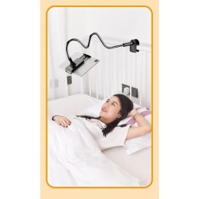 Updated Gooseneck Tablet Holder Stand For Bed 39.4inch Adjustable Flexible Arm Tablets Mount Clamp On Table (Color: Black)